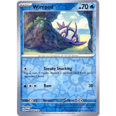 [การ์ดโปเกมอน EN] Wimpod 048/182 Paradox Rift (PAR) Reversible Holo