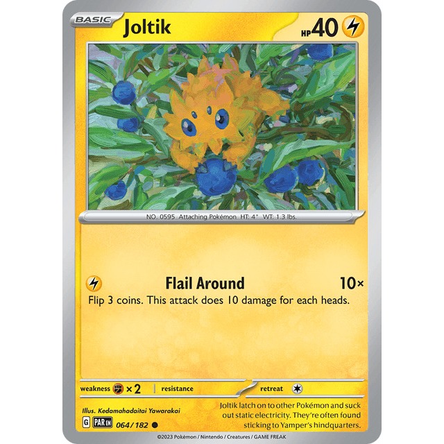 [การ์ดโปเกมอน EN] Joltik 064/182 Paradox Rift (PARK)