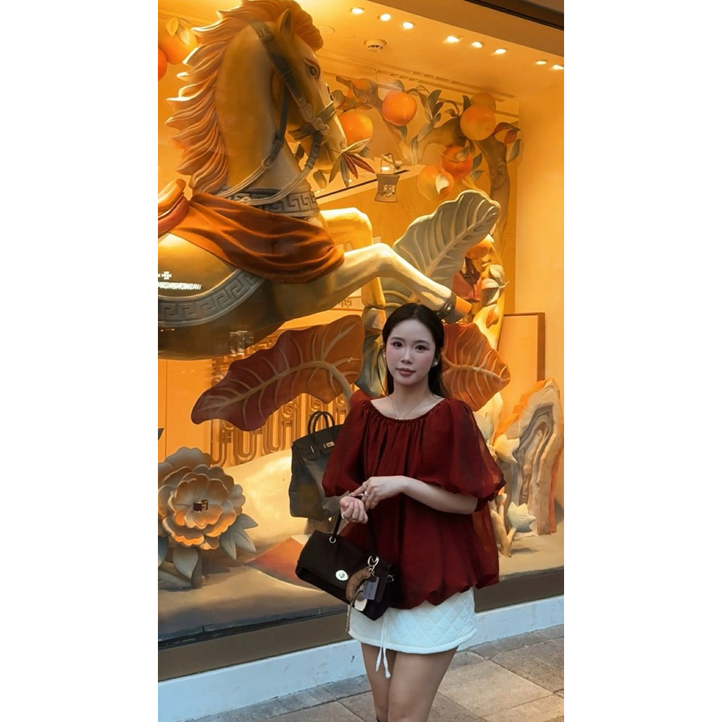 เสื้อชีฟองผ้าไหม A21139 Nana21 Nanastore21 ผู้หญิง