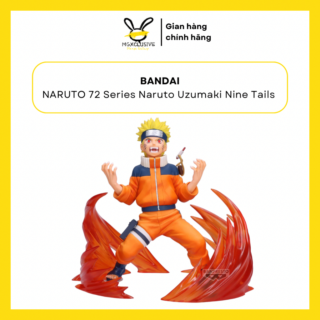 ของแท้ Bandai Vibration Stars Model - Naruto - Naruto Uzumaki - Nine Tails NARUTO 72 Series