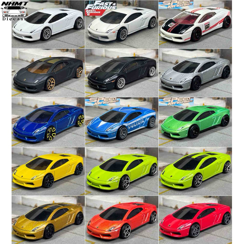 โมเดลรถ - Hot Wheels Basic Lamborghini Gallardo LP 560-4 (การ์ดหลวม)