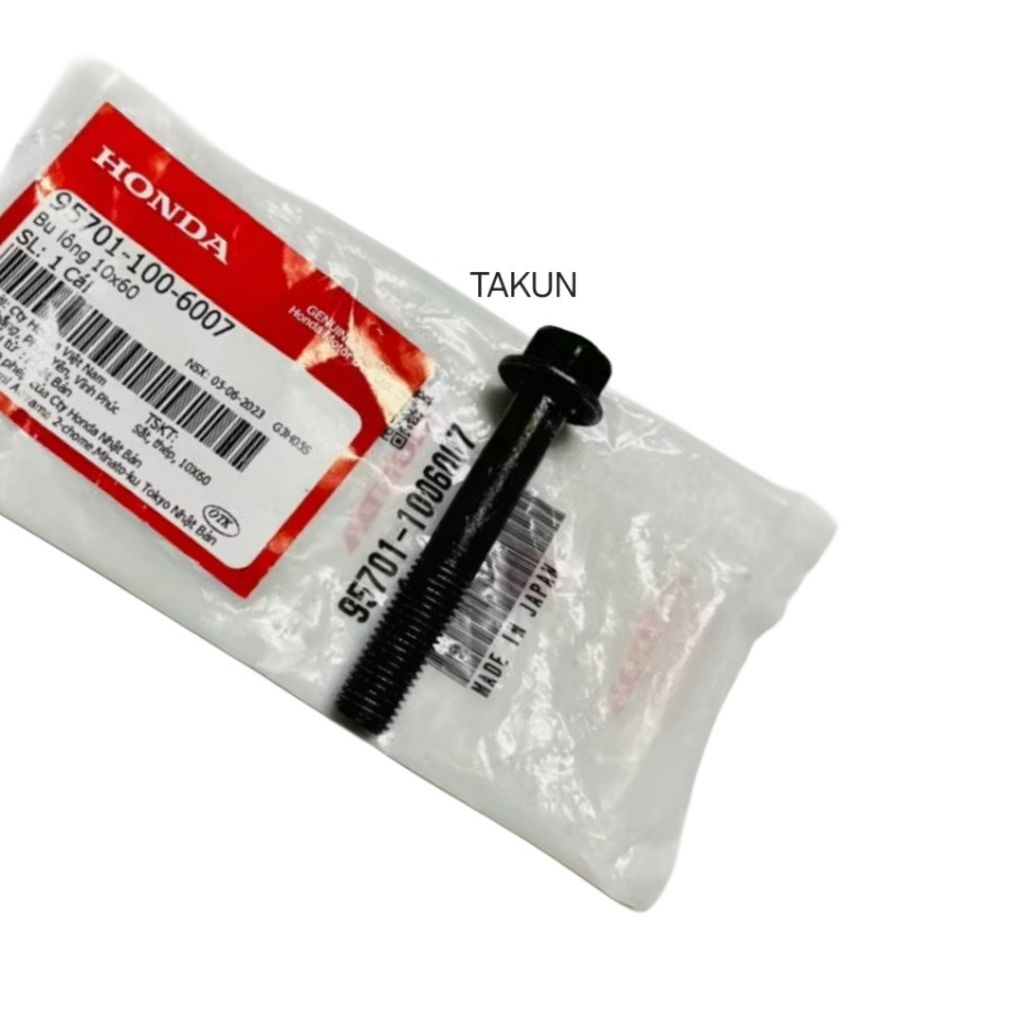 สกรูและสลักเกลียวสีดําสําหรับ SH 350i... 10x60 zin 95701-100-6007