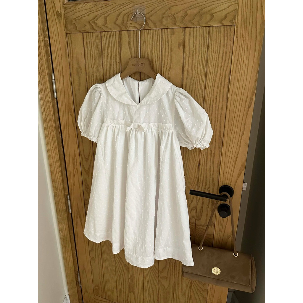 เดรส เบบี้ดอลล์ ปักลายจุด A4760 Nana21 Nanastore21