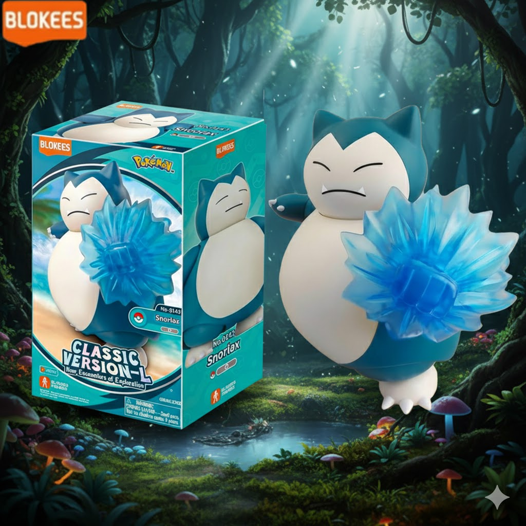 Blokees ของแท้ Pokemon Snorlax Blokees EP20 CV-L รุ่น
