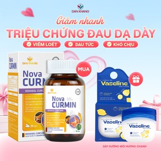 Viên uống Novacurmin Dan Khang giảm đau dạ dày và các triệu chứng của loét dạ dày