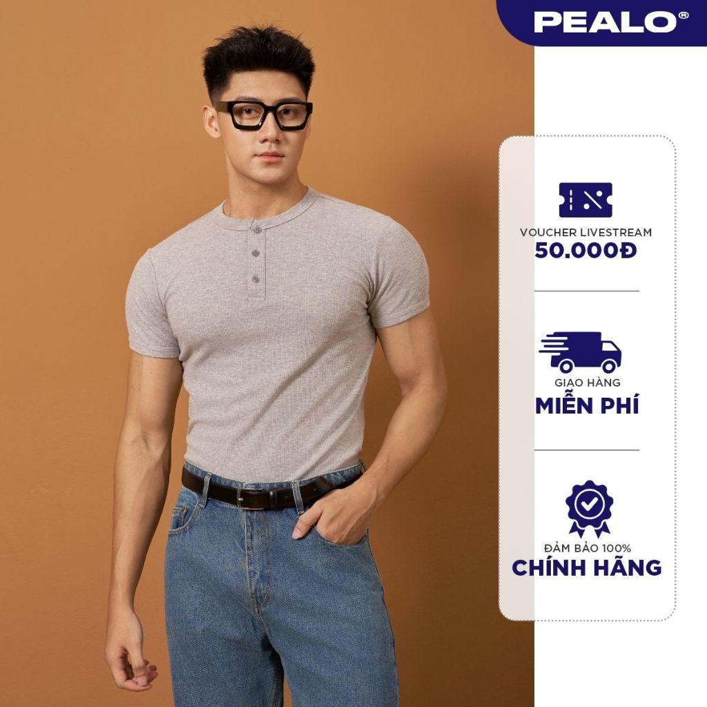 เพALO เสื้อยืดจั๊มคอปกกระดุมเปิด ผู้ชาย วัสดุเย็น SPT4