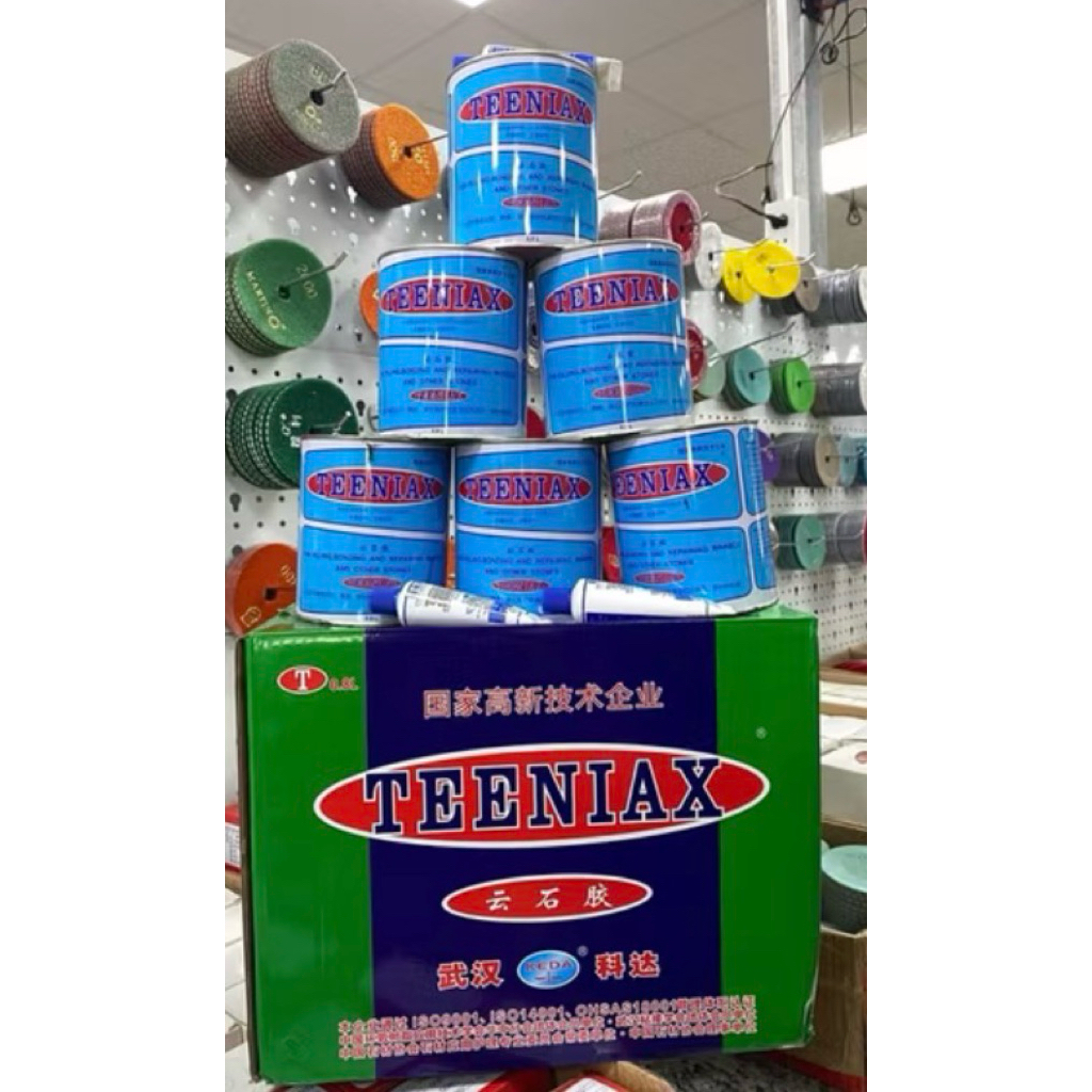 กาวติดหิน Teeniax 0.8กก. (รวม) Teennan - กาวติดหินอ่อนแข็งแรงเป็นพิเศษ ทนทาน