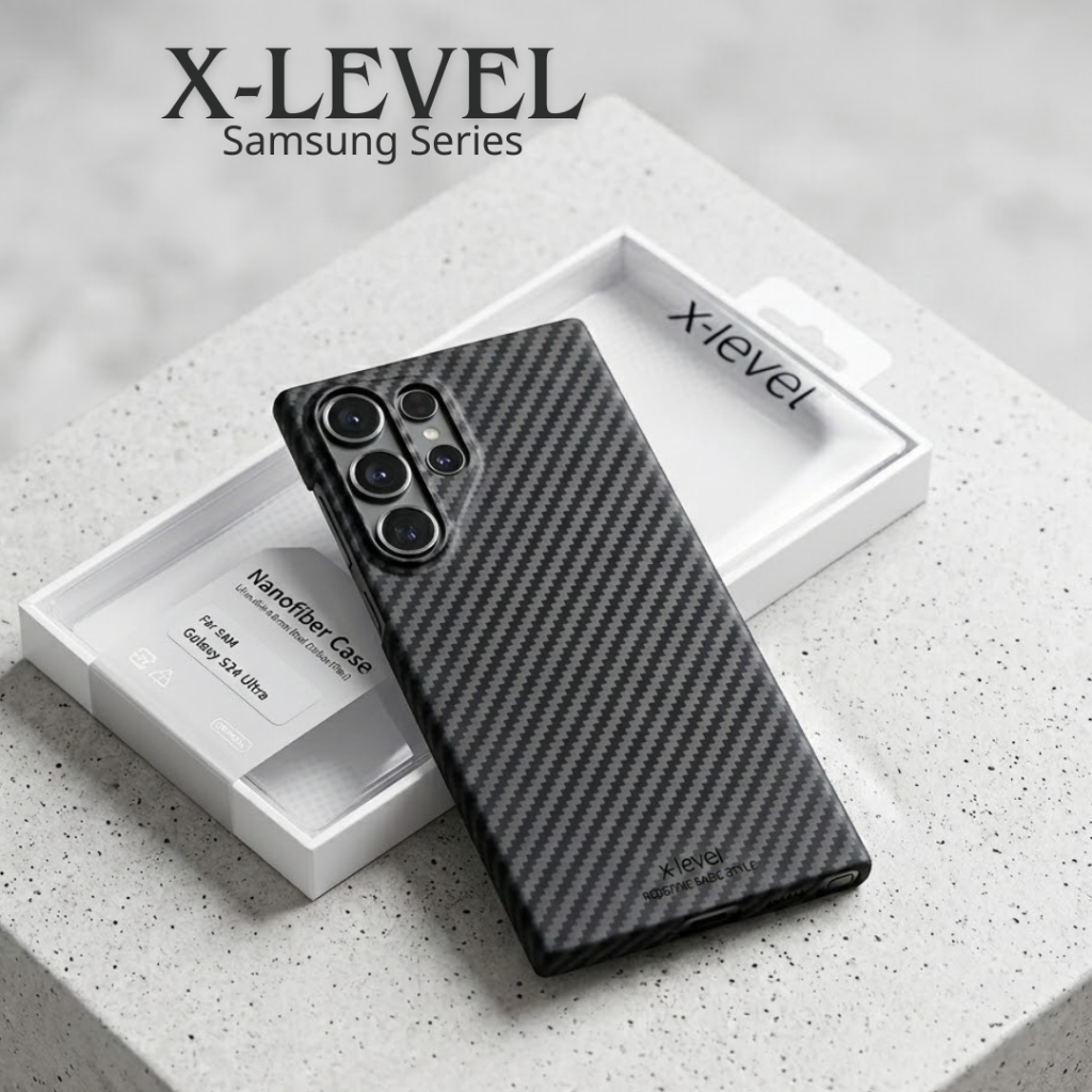 เคสนาโนไฟเบอร์ระดับ X แบบบางพิเศษสําหรับ Samsung S23/ S24/ S25/ S26 Ultra, ต้านเชื้อแบคทีเรีย, ป้องกันลายนิ้วมือ, กันกระแทก