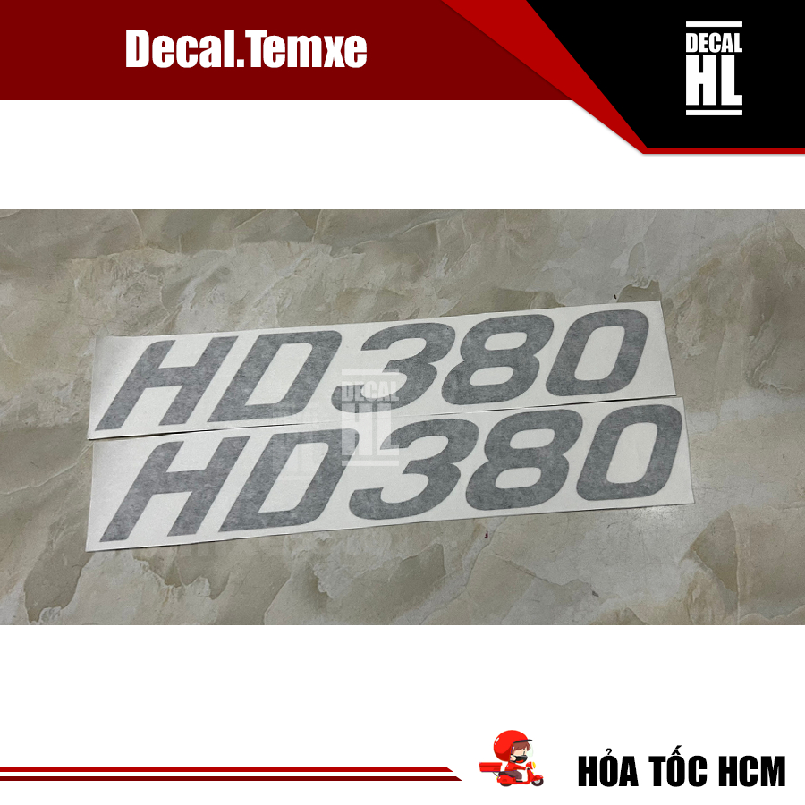 สติ๊กเกอร์ HD380 สําหรับรถบรรทุก Hyundai สติ๊กเกอร์รถบรรทุก Hyundai HD 380