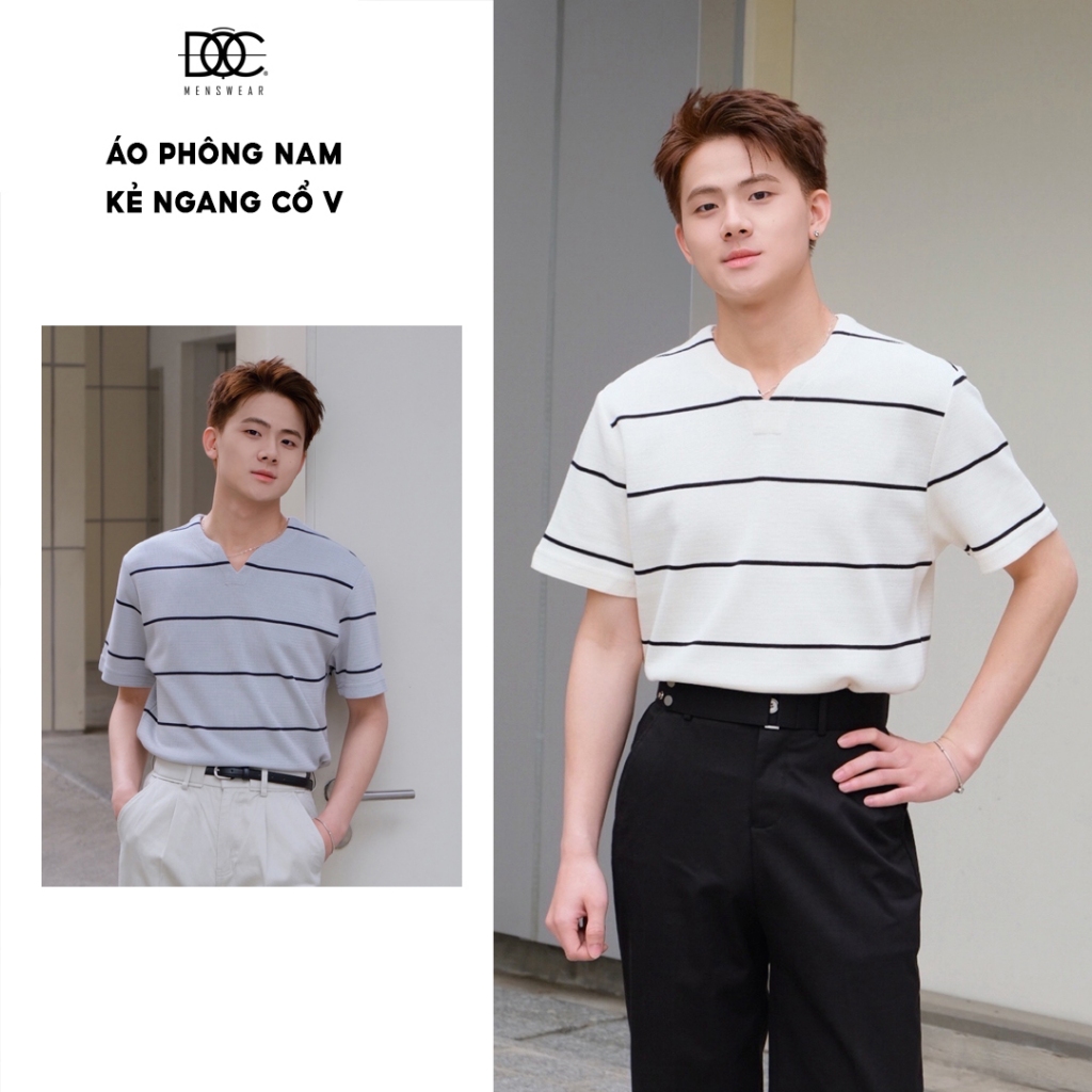 MENSWEAR UNIQUE V-NECK เสื้อยืดผู้ชาย - AP789