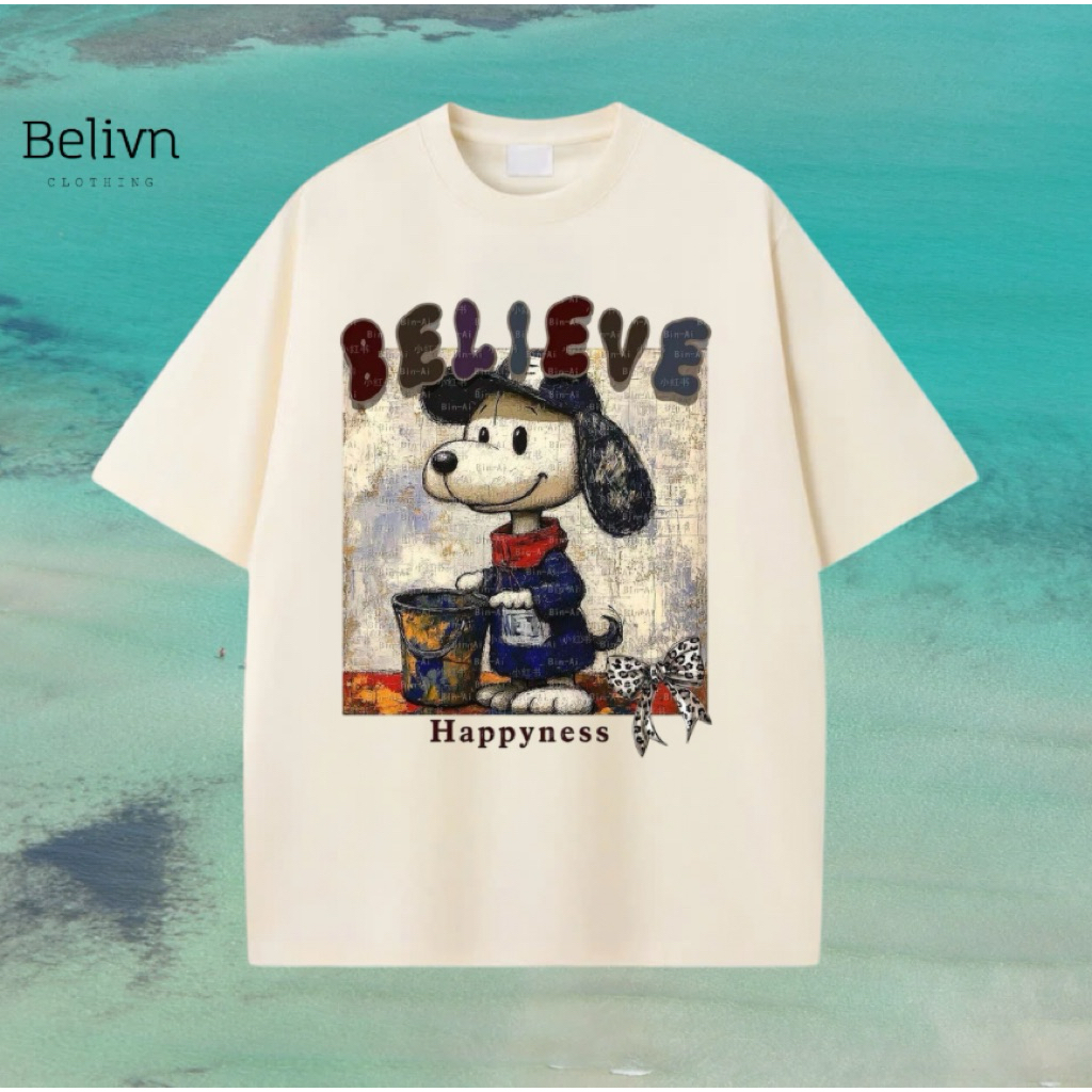 เสื้อยืด Snoopy Happy
