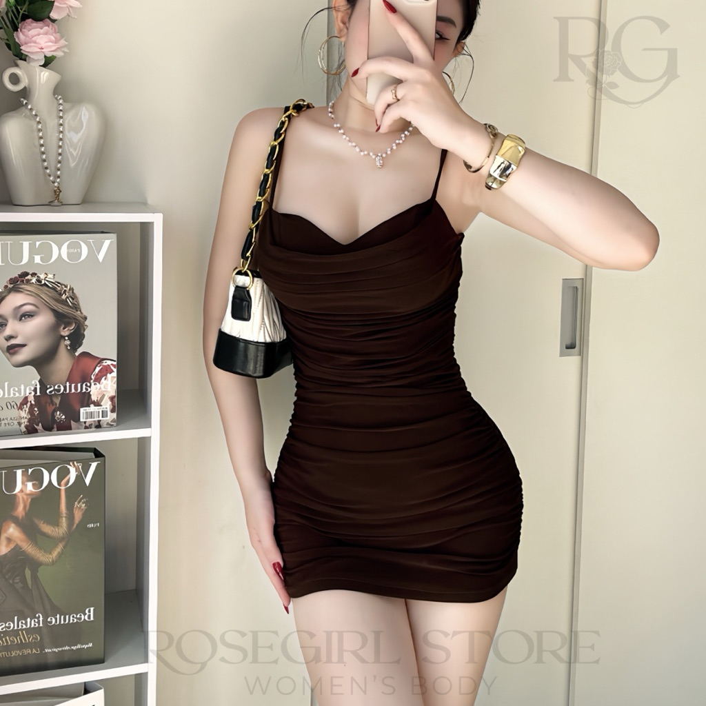 [BIG SIZE AVAILABLE] BODY DRESS 449 BEAUTIFUL WOMEN DRESS WITH SMOKE V1 CUP STYLISHED 2 STRETCH WAISTS EXTREMELY BEAUTIFUL PARTY ROSEGIRL DRESS WOMEN