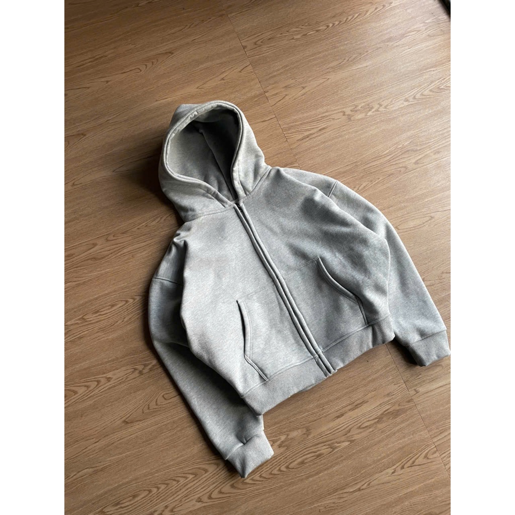 ZAYON COTTON Flannel HOODIE ZIP Jacket 450GSM - HOODIE ZIP ZAYON