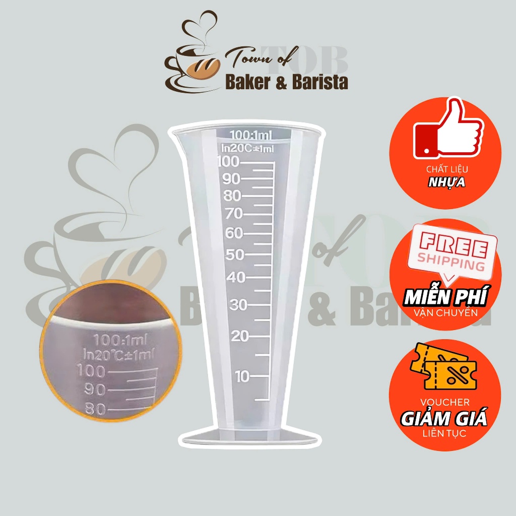 กรวยตวงผสม 100 มล. - Me Banh Me Tra