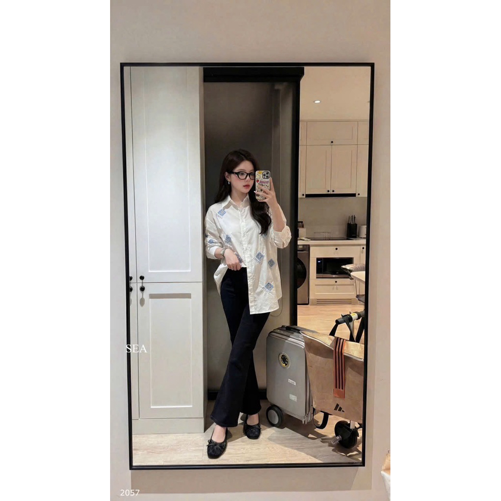 Fen QCCC เสื้อ rhinestone