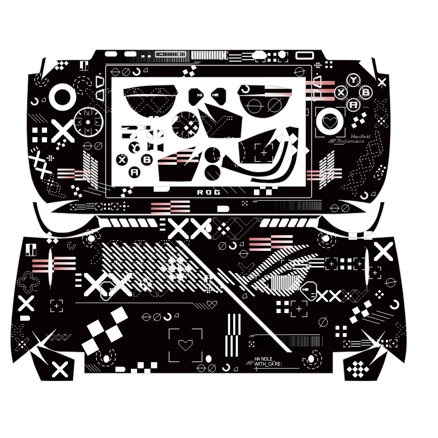 สติ๊กเกอร์ผิวสําหรับ Asus ROG Ally X / Ally Z1 รุ่น Extreme Printstream | 3ม สติกเกอร์ฟิล์มเกมคอนโซล