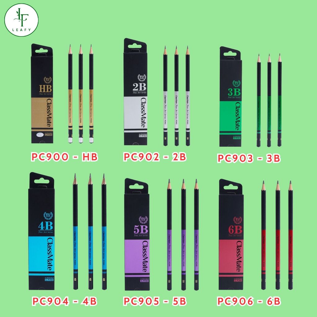 (12c) เพื่อนร่วมชั้น Fine Art Series ดินสอร่างมืออาชีพ HB,2B, 3B, 4B, 5B, 6B สําหรับวาดภาพ