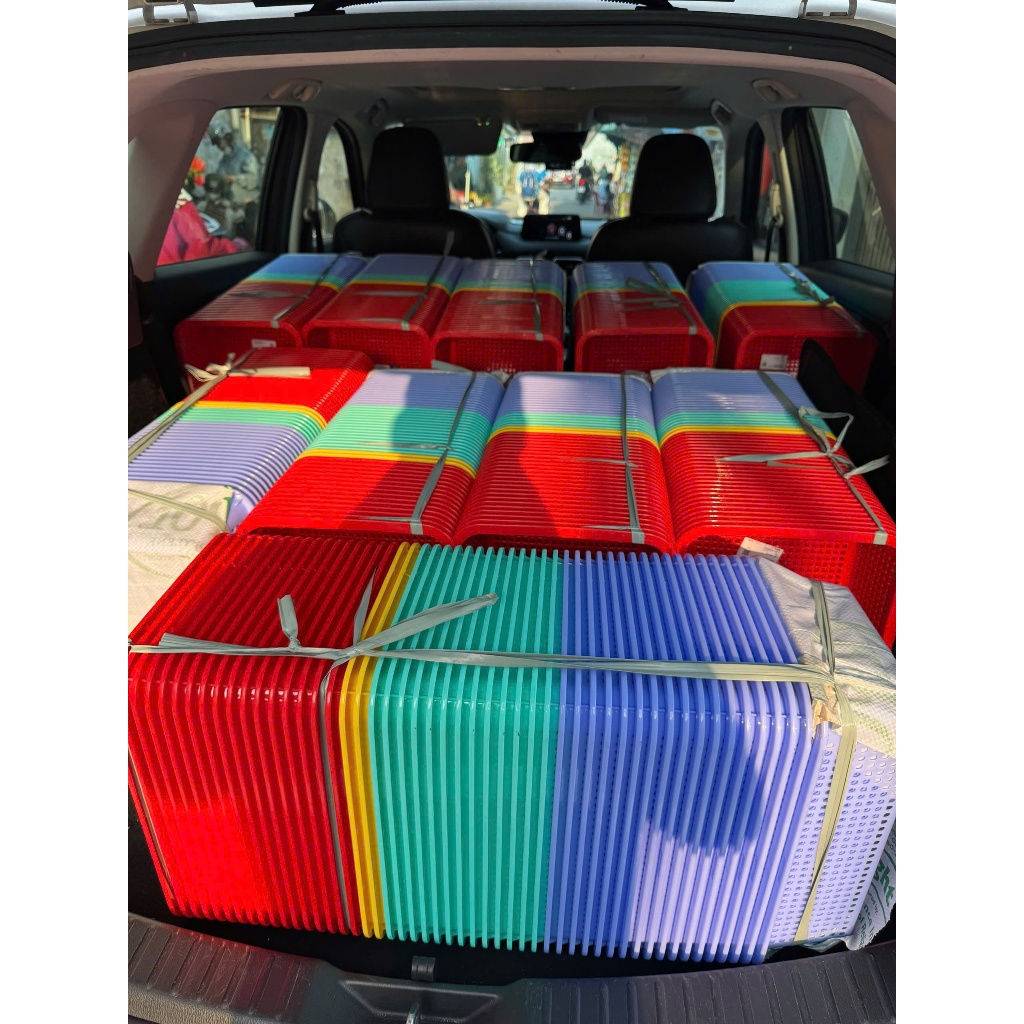 ตะกร้าพลาสติก Duy Tan รูสี่เหลี่ยม 1T7 - 2T - 2T2 - 2T6- 3T -3T6 สูง