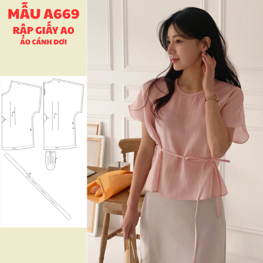 แผ่นกระดาษ A0 BATWING SHIRT-A669