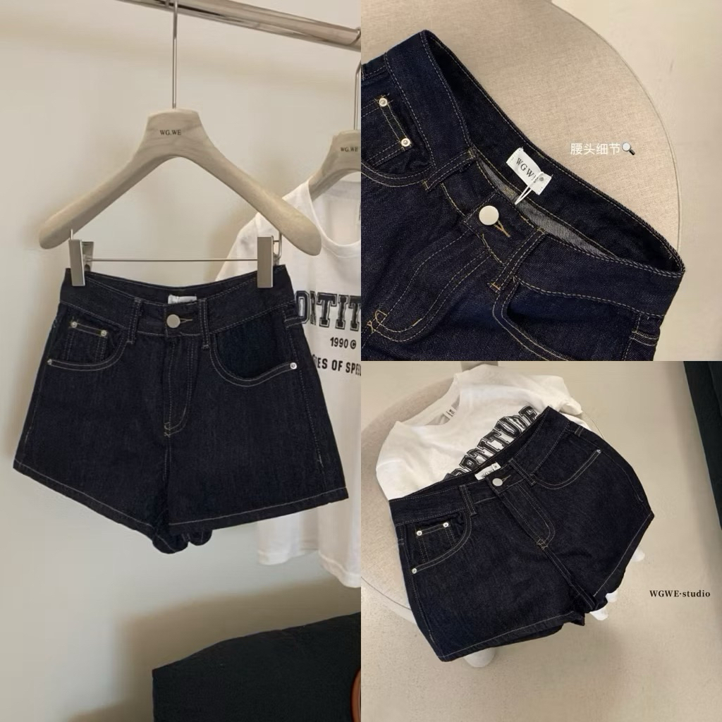 พร้อมส่ง 5344 WGWE - Basic Short Jeans