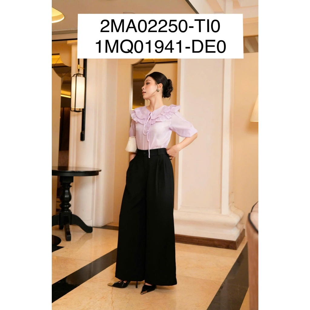 MY WAY เสื้อคอปกนัวเนียผู้หญิงคุณภาพสูงสํานักงานแขนสั้น 2MA02250