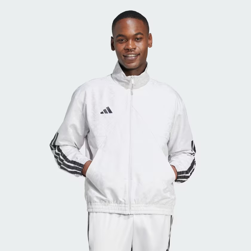 เสื้อแจ็คเก็ต Adidas Common Goal Top - สีขาว - JW0233