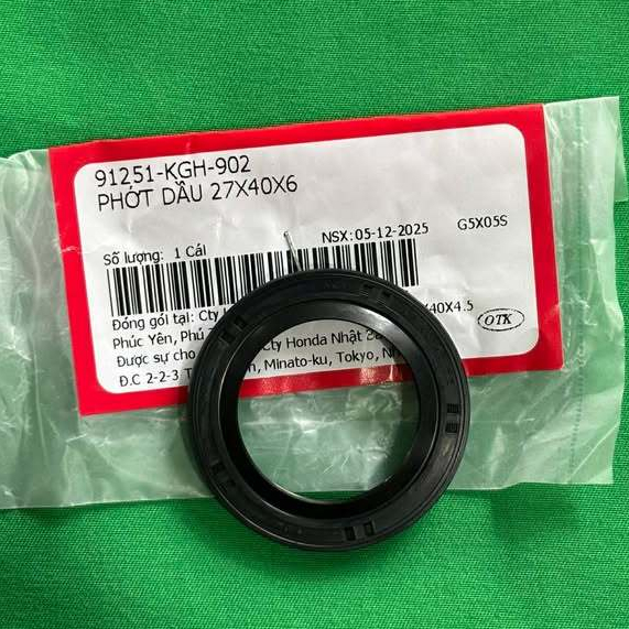 ซีลดิสหลัง สําหรับ Future Neo, Fu x และรถอื่นๆบางรุ่น รหัส 91251-KGH-902 (27x40x6)