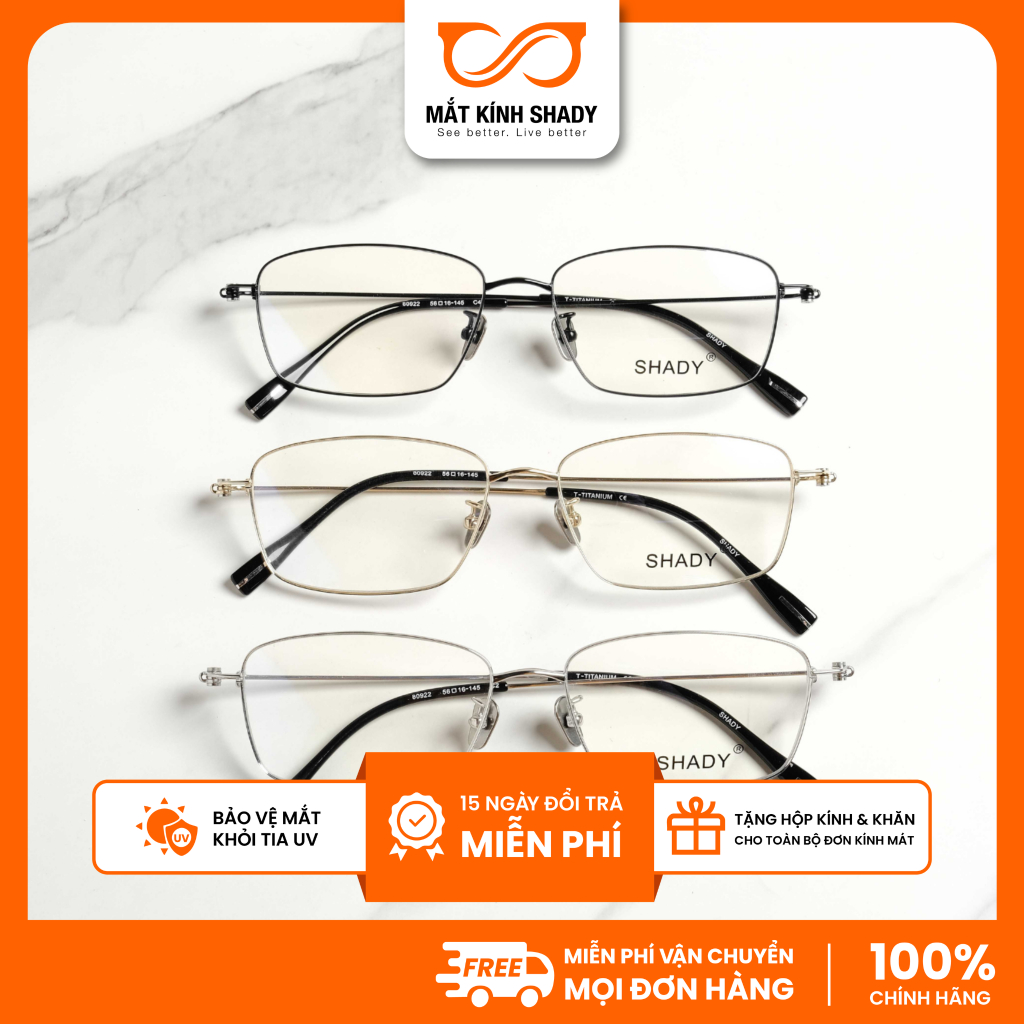 Shady Unisex G2712 กรอบแว่นตาระดับพรีเมียม (หลากสี)