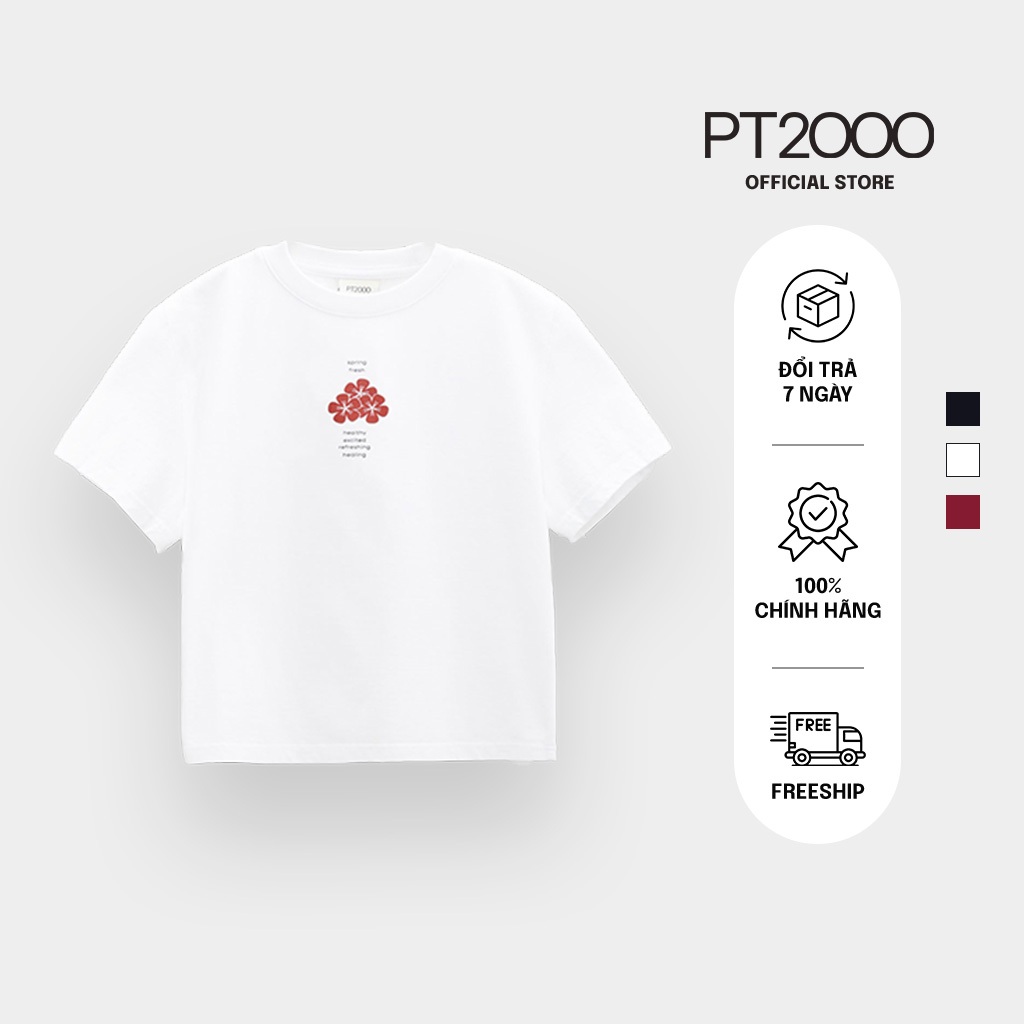 เสื้อยืดเสื้อครอปผู้หญิง PT2000 ผ้าคอตตอนเท่ๆ คุณภาพสูง ผ้าหนา (AP-3087N)