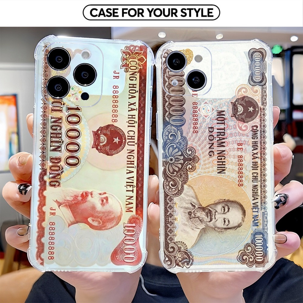 เคส Samsung สําหรับ S25/S25 FE/S24/S24 FE/S23/S25 กระดาษเงินนําโชคพลาสติกใสกันกระแทกเป็นพิเศษ