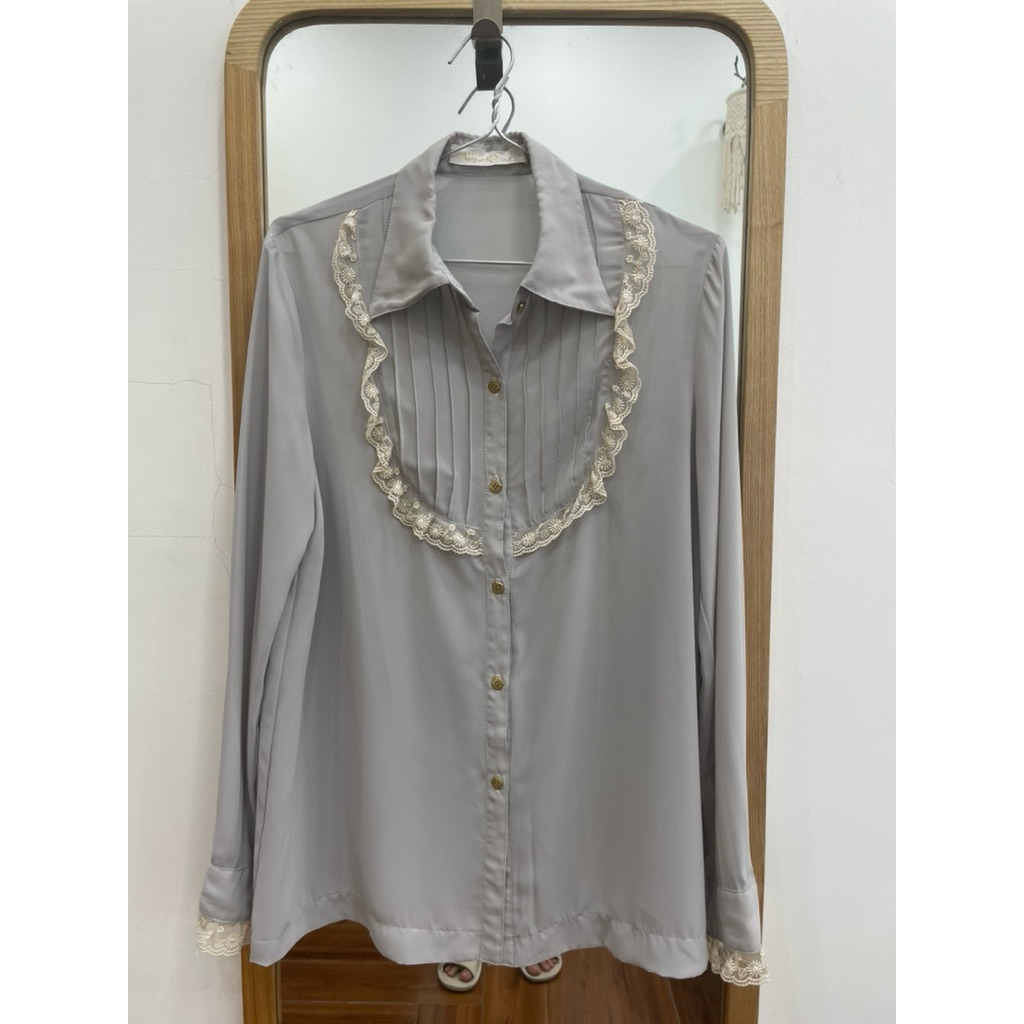 PASS VINTAGE LADYS เสื้อชีฟอง SIZE M