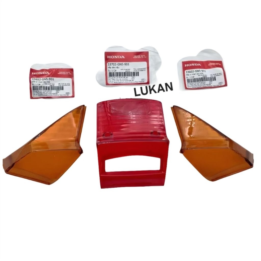 Super DREAM ชุดครอบพวงมาลัยและหยุดไฟท้ายฮอนด้าแท้ 33602-GN5-901, 33702-GN5-901, 37652-GN5-901