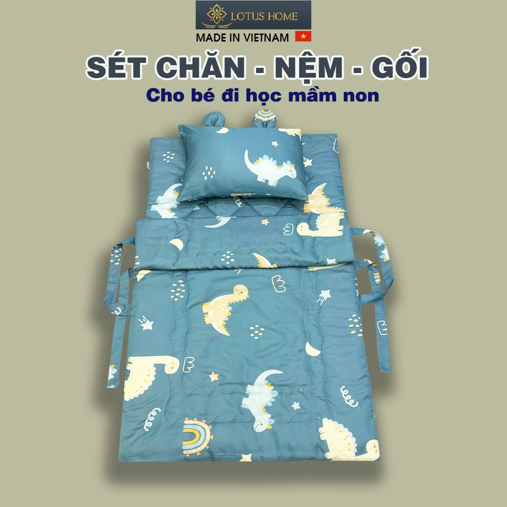 Lotus Homes ชุดเครื่องนอนและที่นอน Topper สําหรับเด็กนักเรียน Soft and Cool Tencel ผ้าไหมขนาด 70x120