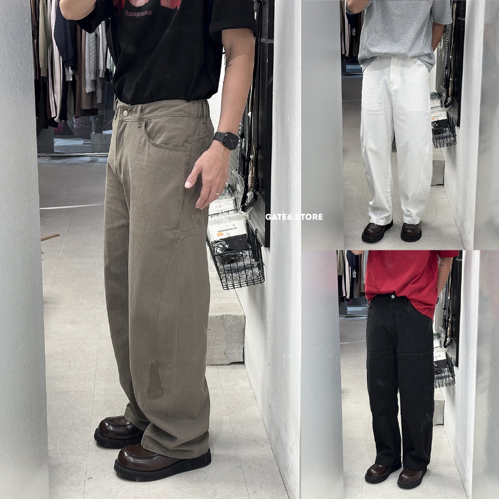 NR Mens Straight Jeans กางเกงยีนส์ยืดตรงสี Ombre Brown streetstyle - GATE6 - 4904