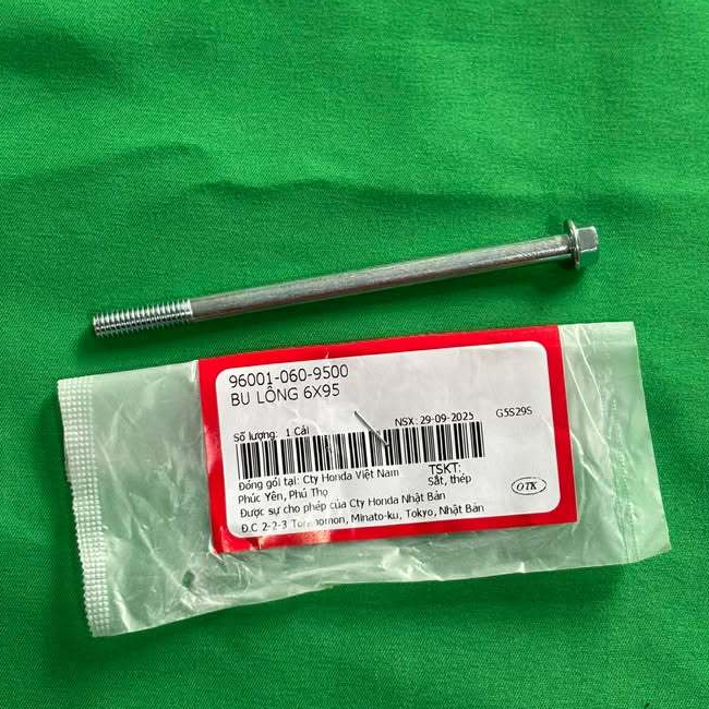 6x95 bolt สกรูเชื่อมต่อลํากล้องถึงหัวกระทิงสําหรับ Future Neo 125, Fu x, Fu 2 96001-060-9500