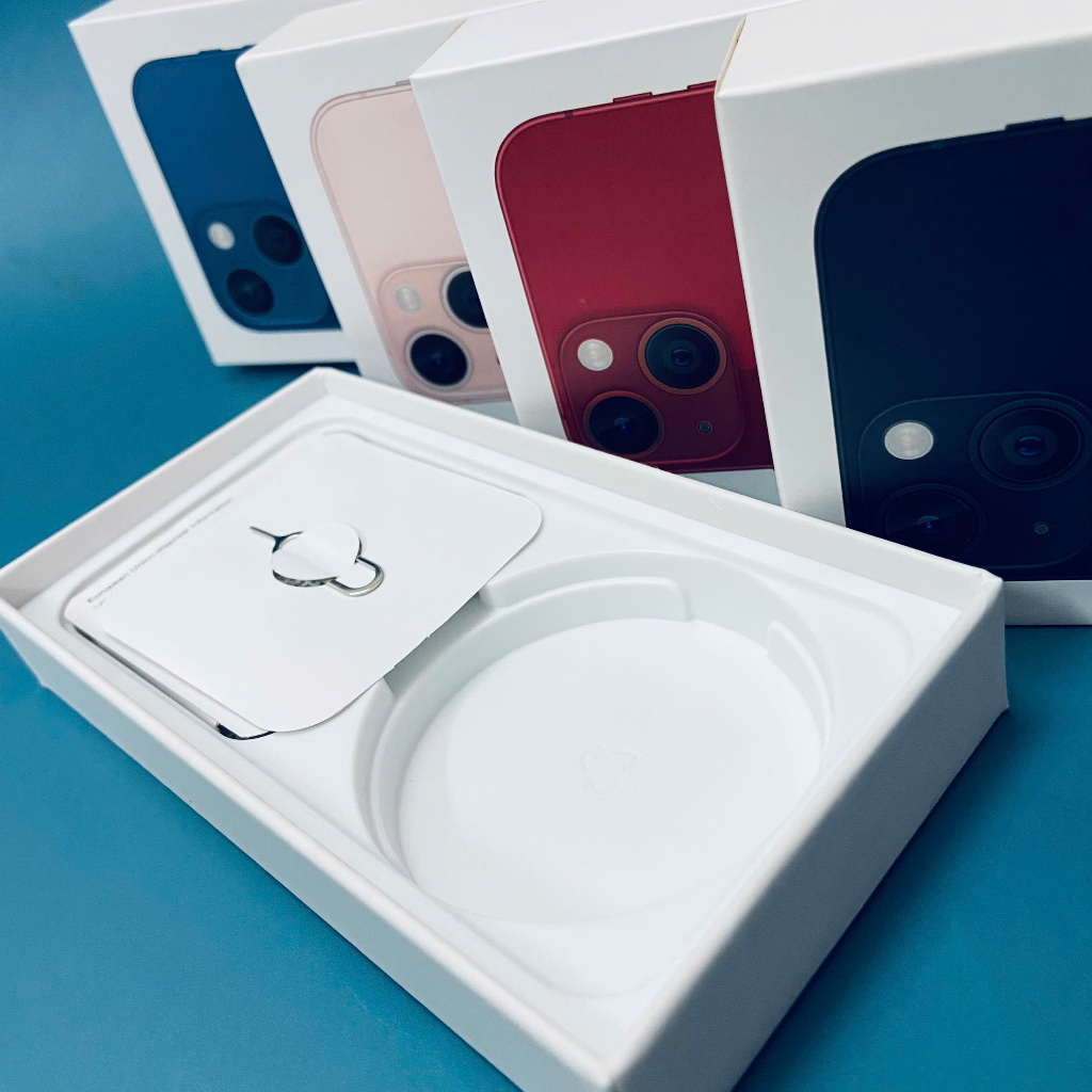 (BOX) เคส Phone13/13mini สีดํา ชมพู แดง น้ําเงิน
