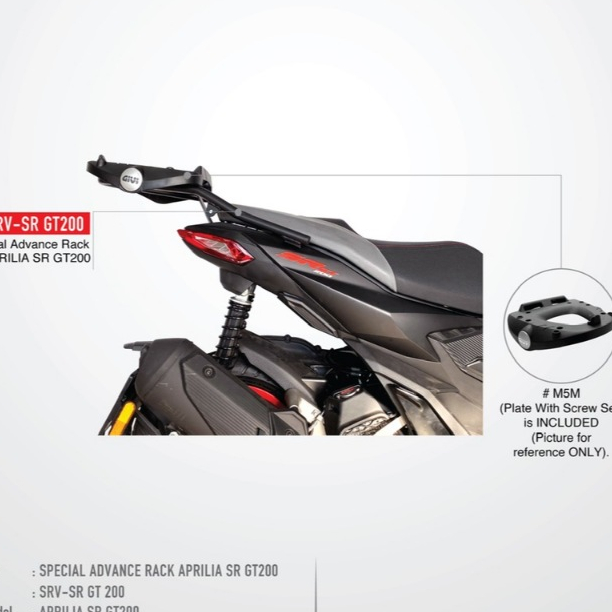 GIVI SRV เมษายน GT200 กระเป๋าหลัง - ของแท้