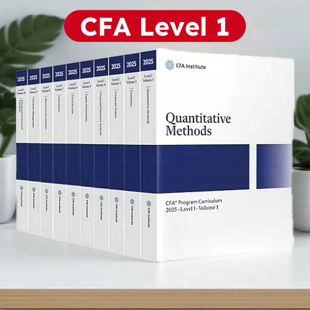 2025 CFA Program Curriculum ระดับ 1 (10 ชุด) - กระดาษความร้อน 5Mart