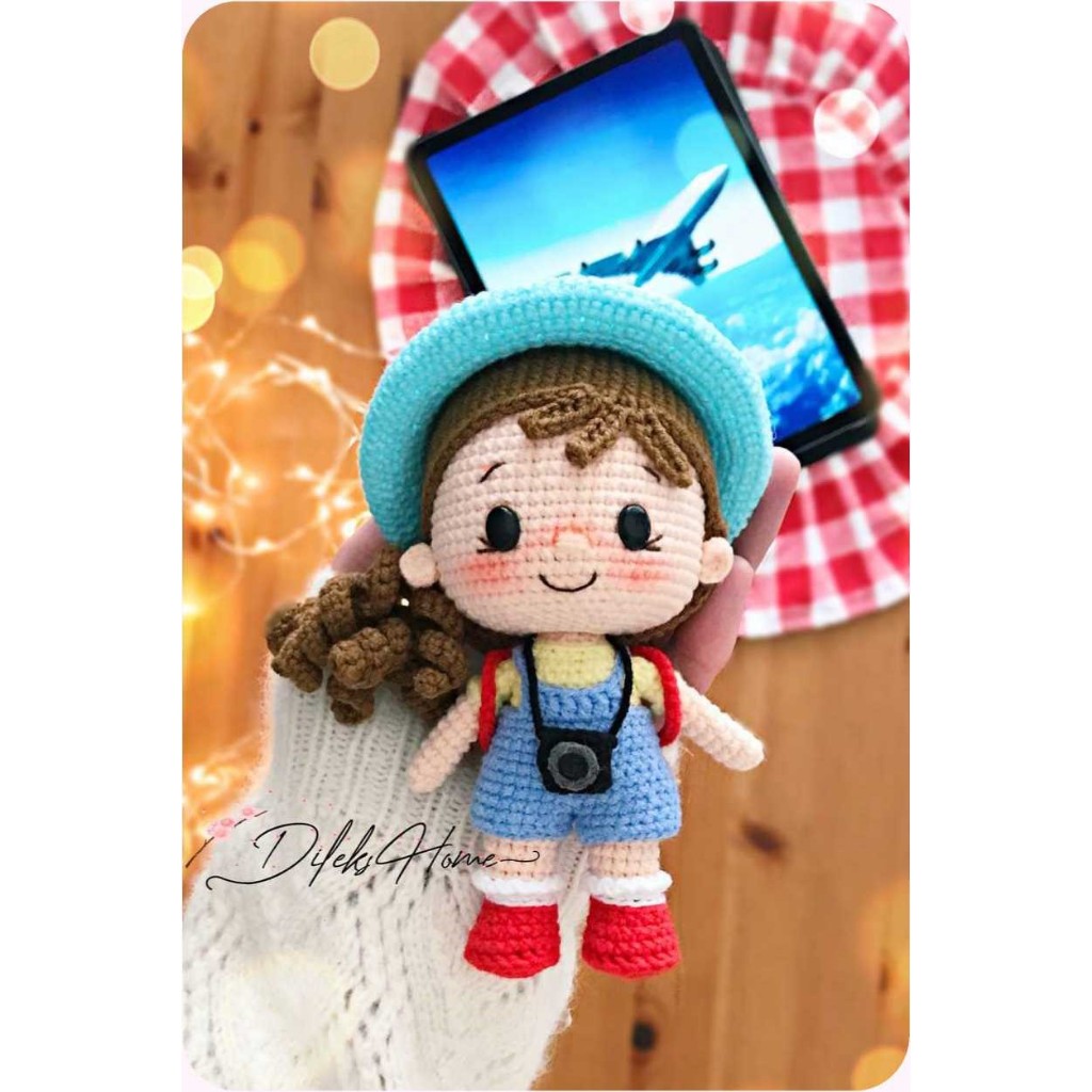 (ไฟล์ PDF) แผนภูมิคําแนะนําในการถักโครเชต์ตุ๊กตา Nellie เวียดนาม