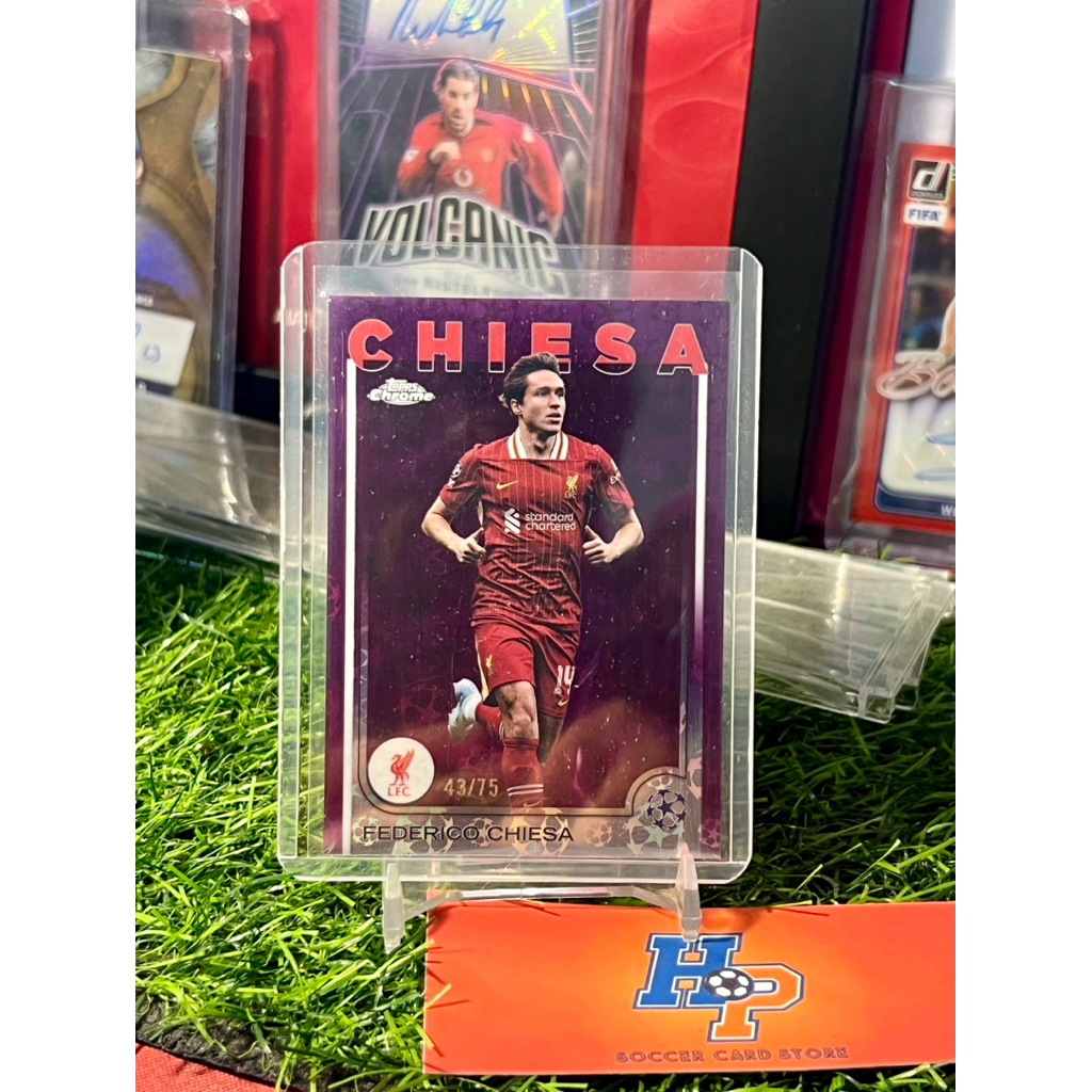 การ์ดฟุตบอล Federico Chiesa /75 Topps Chrome UCL 2024/25