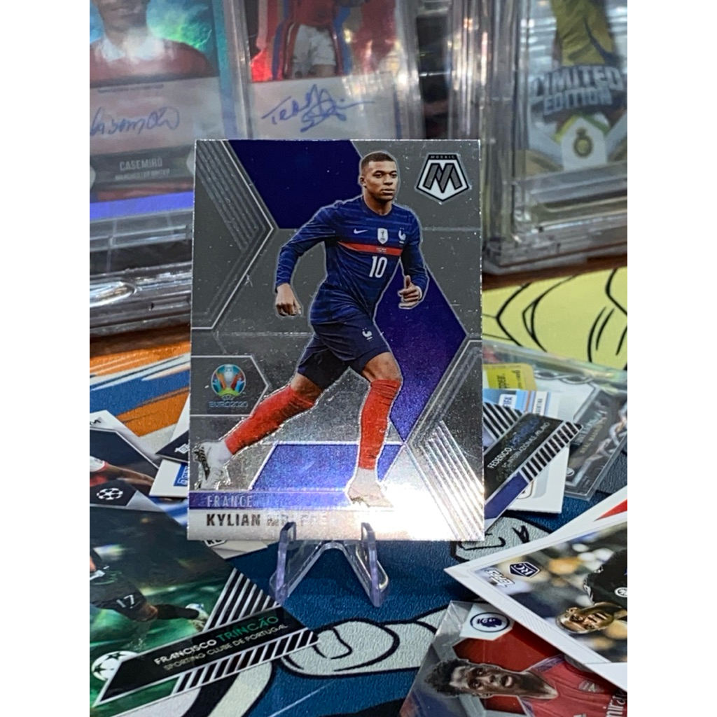 [HARD CARD] การ์ดเครื่องเล่นของแท้ Kylian Mbappe Panini Mosaic 2021 France 112