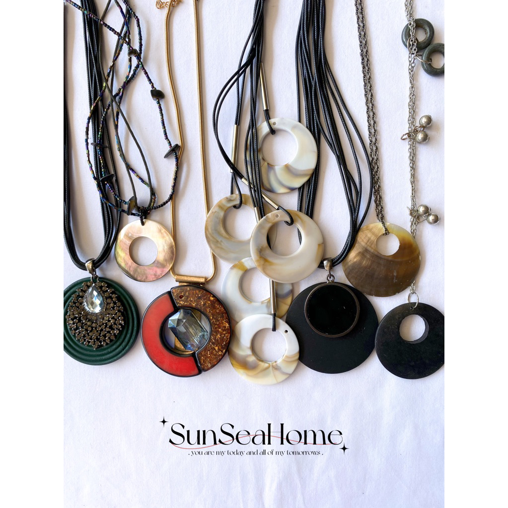 Update 03/07_Si สร้อยคอจี้ทรงกลม ไดอารี่ vintage mori boho fairy y2k 2hand มือสอง