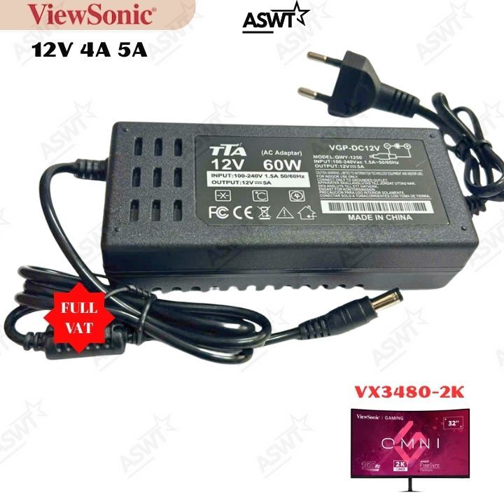 Viewsonic VX3218C 32 นิ้ว 12V 4A 5A TTA แท่นชาร์จจอภาพ - พร้อม BELT