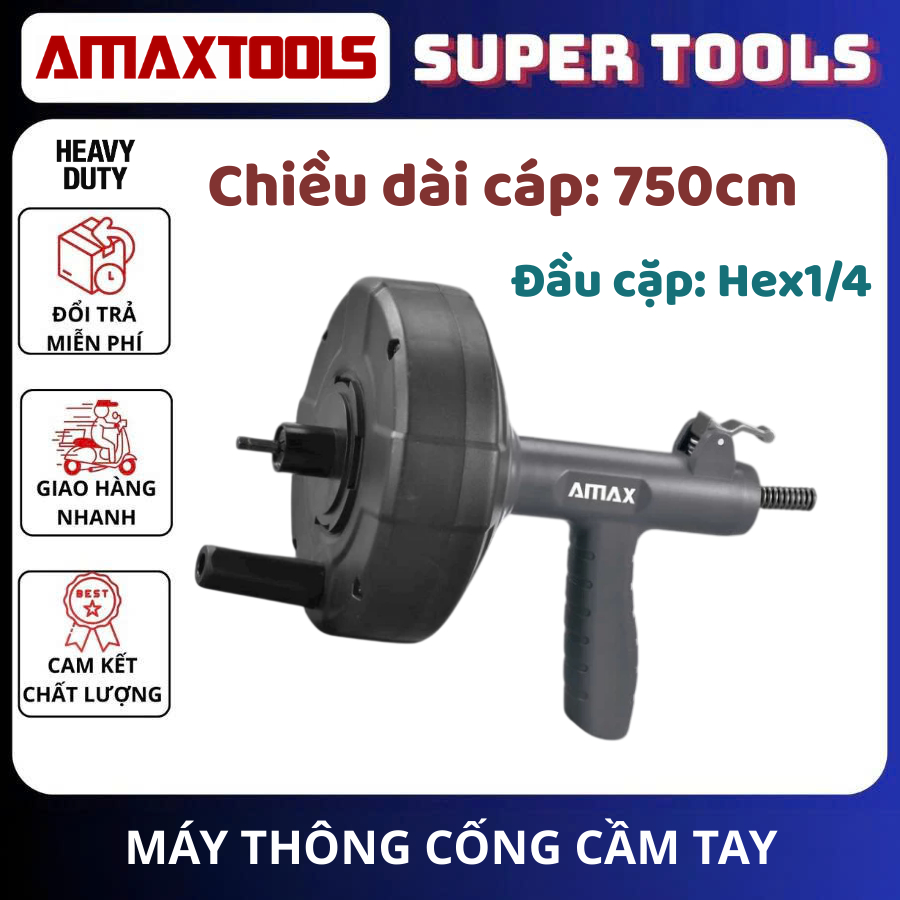 AMAXTOOLS น้ํายาทําความสะอาดท่อระบายน้ําแบบใช้มือถือ ATC-760