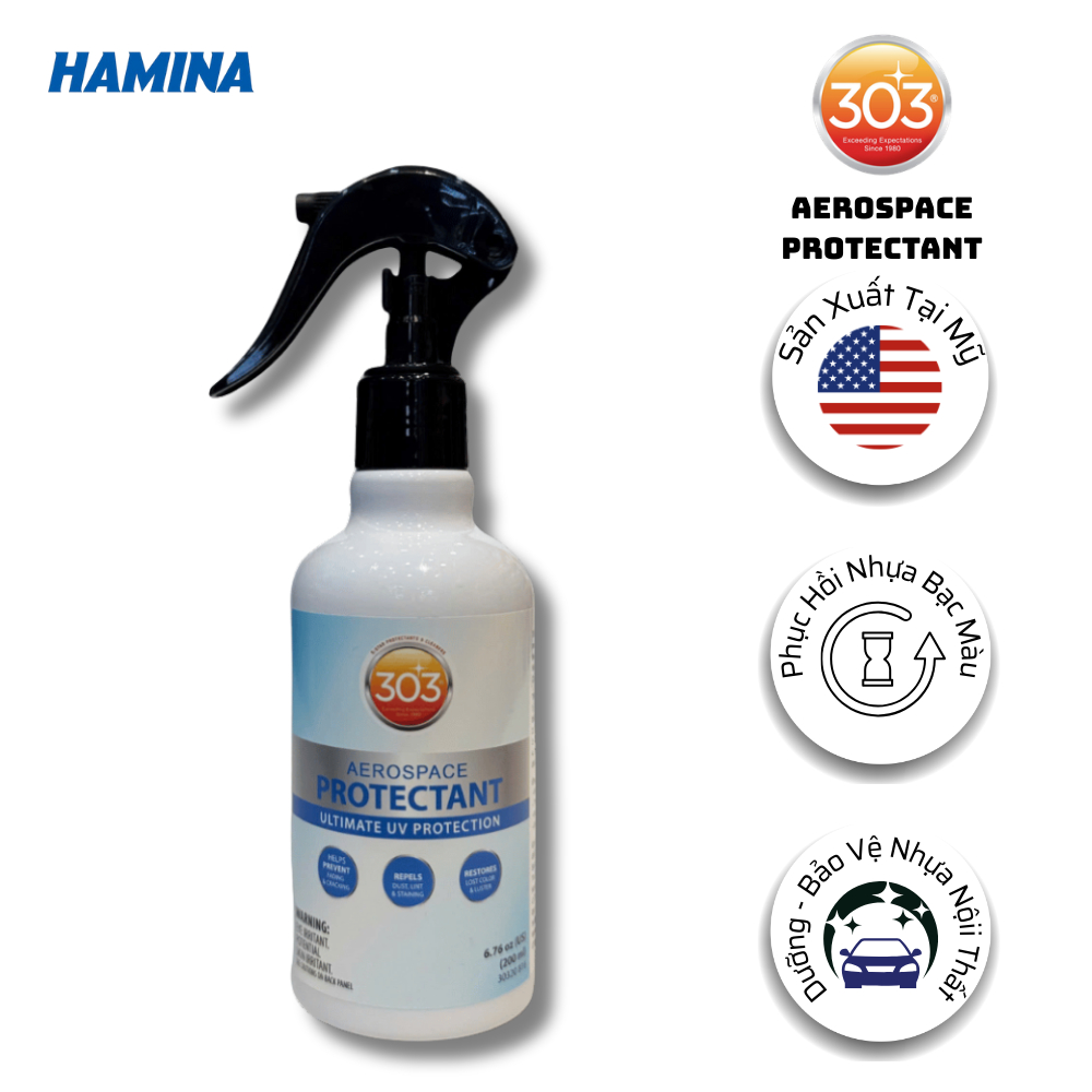[American Import] 303 Aerospace Protectant 200ML - สเปรย์ฟื้นฟู - การบํารุงรักษาพลาสติกเปลี่ยนสี - ย