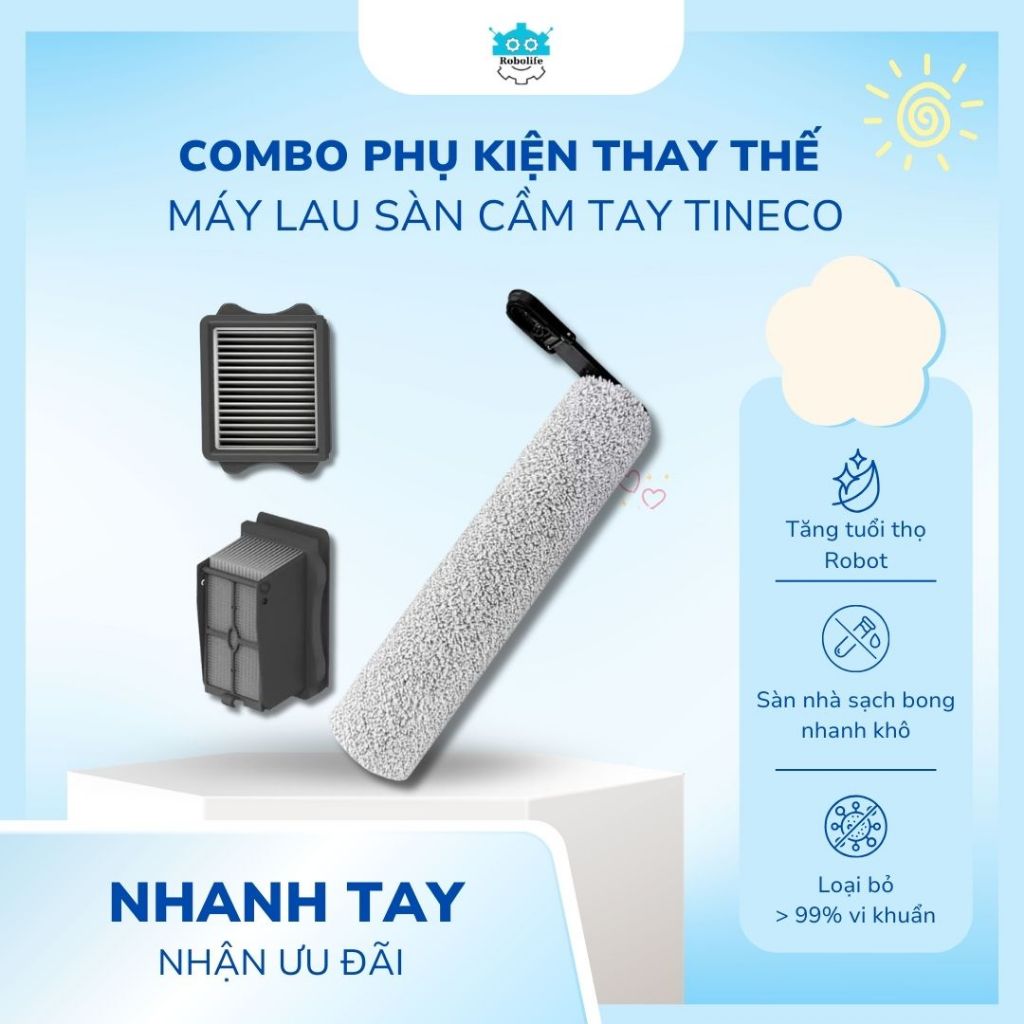 อุปกรณ์เสริมทดแทนสําหรับ Tineco FLOOR ONE S6 Stretch Extreme เครื่องดูดฝุ่นพื้นเปียกและแห้ง