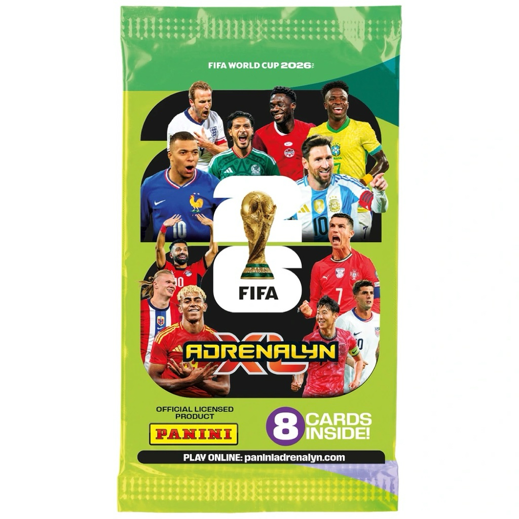 [ 1x ขายปลีกแพ็ค Panini World Cup 2026 ] แพ็คขายปลีก Panini Adrenalyn XL World Cup 2026 การ์ดนักฟุตบ