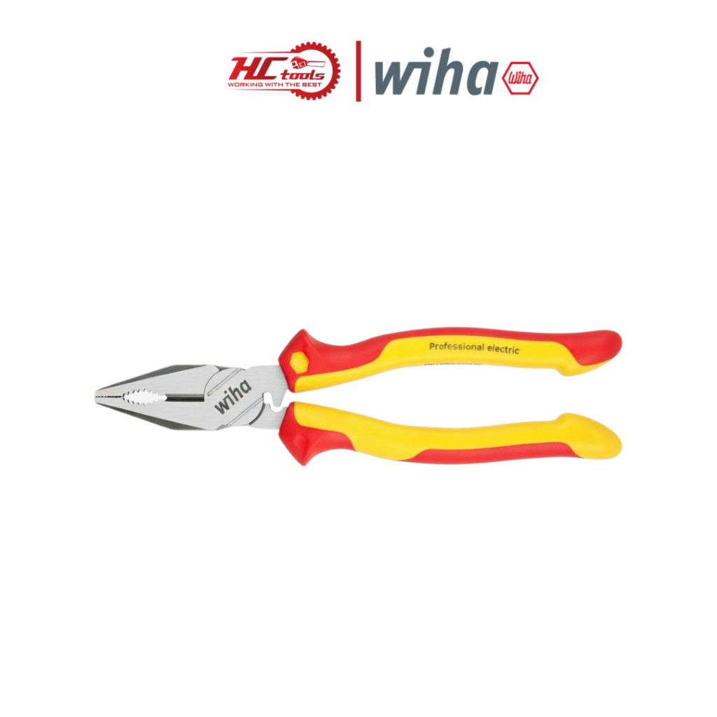 Wiha 35716 คีมไฟฟ้าอเนกประสงค์ cos 225mm, หุ้มฉนวน 1000V - HCTools VN