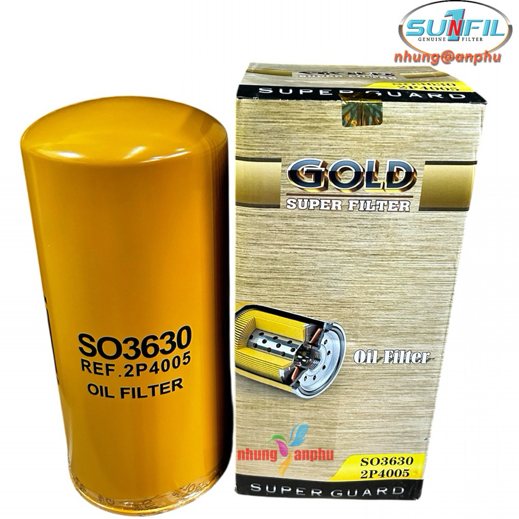 กรองน้ํามันเครื่อง CATERPILLAR 2P-4005 / SO3630 / P554005 / 1R0716 / LF691A 4587260