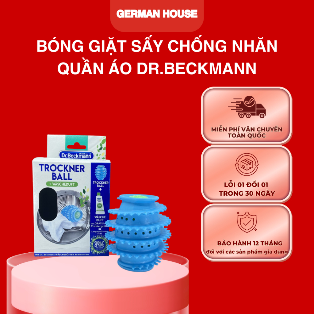 Dr.Beckmann Trockner Ball 50ml สําหรับทําความสะอาดและปรับผ้านุ่ม-GREMAN-HOUSE